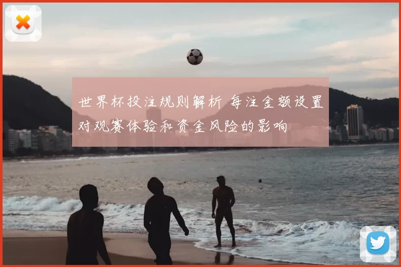 世界杯投注规则解析 每注金额设置对观赛体验和资金风险的影响